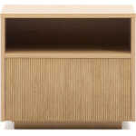 LAFORMA Helvine sängbord, m. 1 fack och 1 låda - naturlig ekfaner