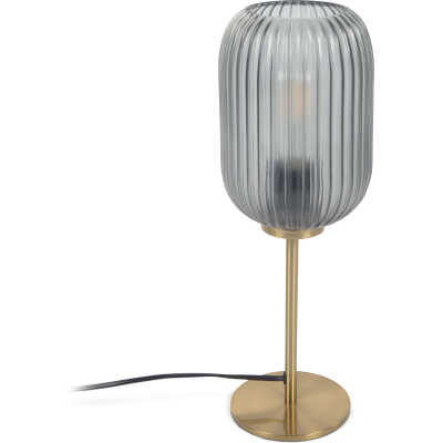 LAFORMA Hestia Bordslampa - Grått Glas och Mässingsmetall