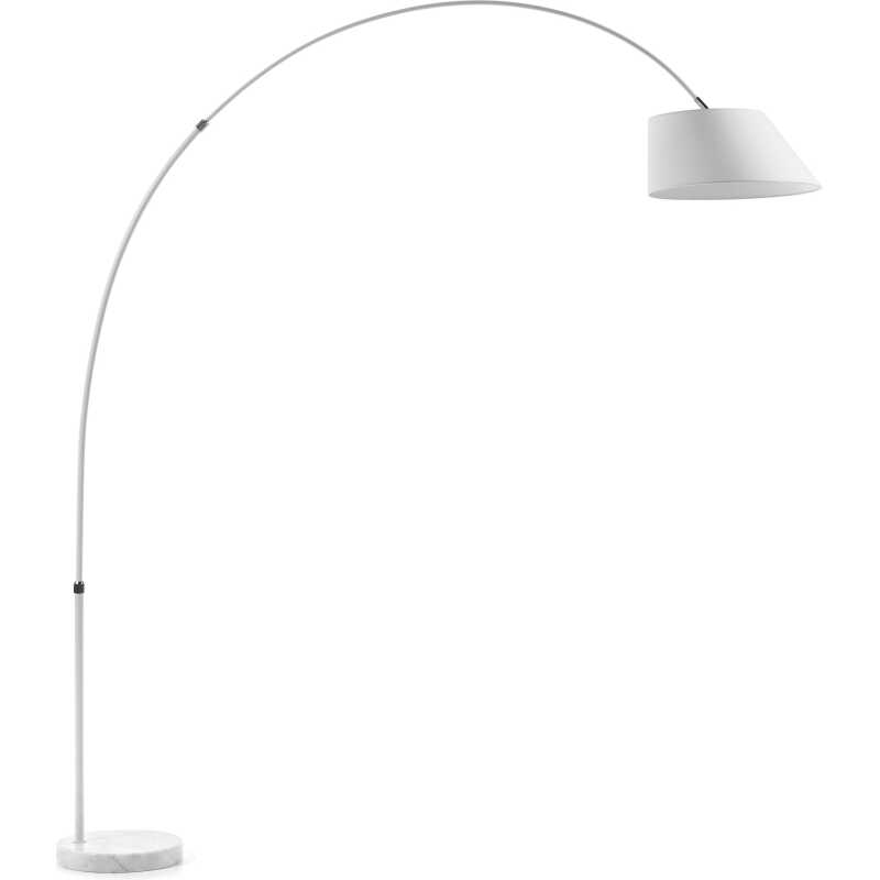 LAFORMA Lee Golvlampa - Vit Metall / Marmor / Tyg