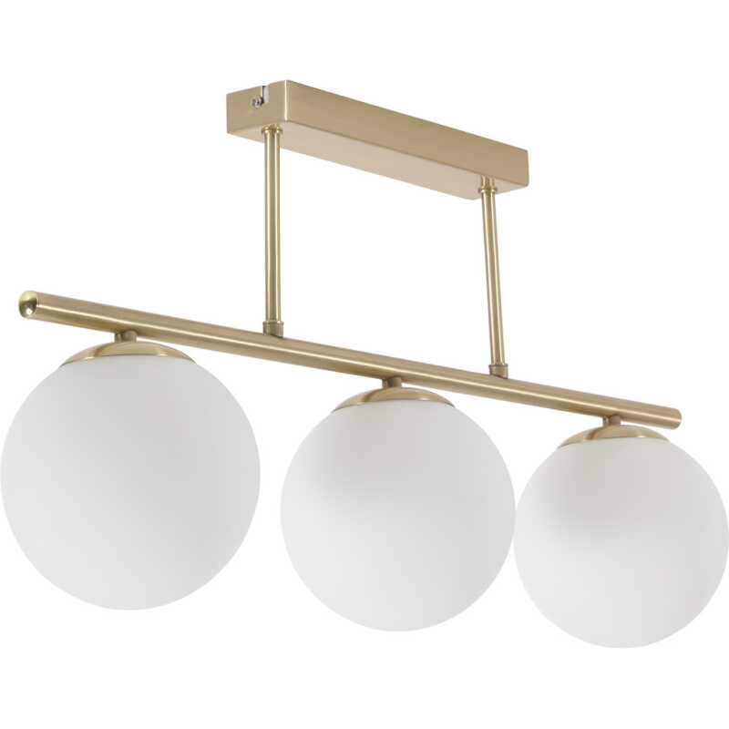 LAFORMA Mahala Taklampa - Vitt Frostat Glas och Mässingsstål LAFORMA Mahala Taklampa - Vitt Frostat Glas och Mässingsstål
