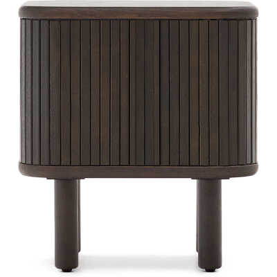 LAFORMA Mailen sängbord i askfanér med mörk finish 50 x 55 cm