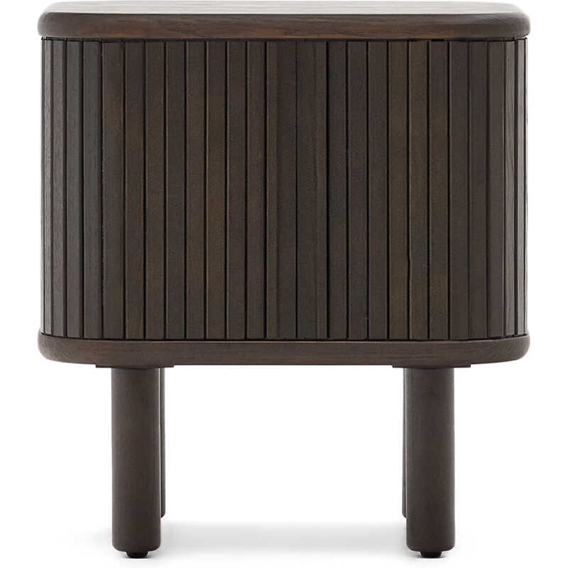 LAFORMA Mailen sängbord i askfanér med mörk finish 50 x 55 cm