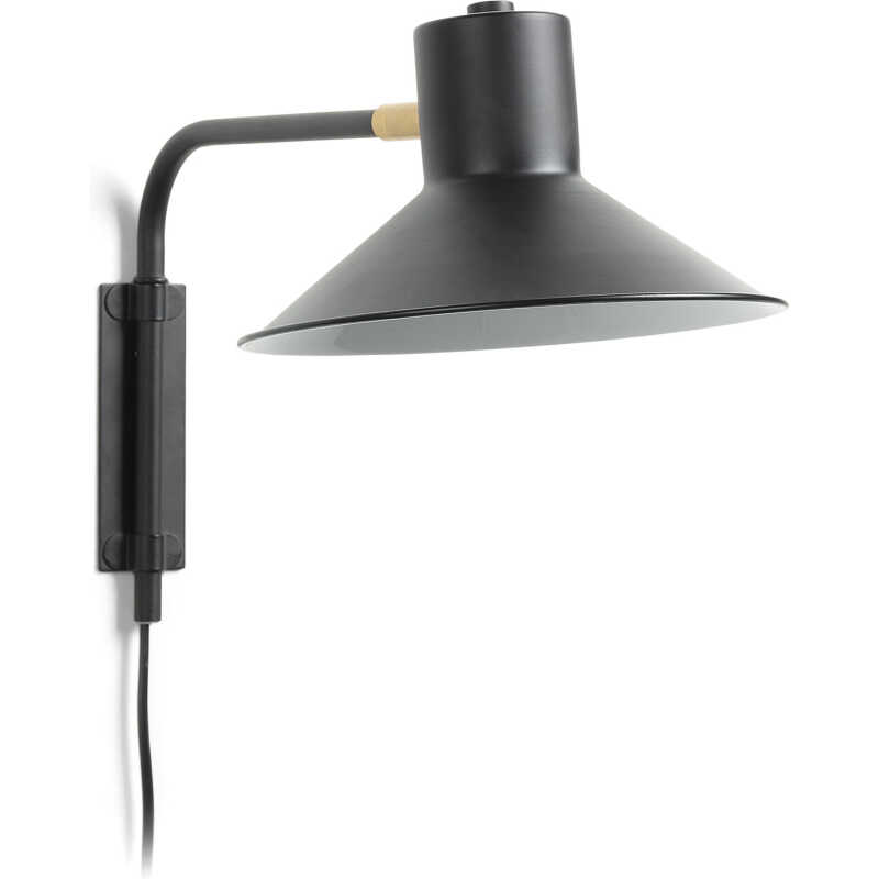 LAFORMA Plass vägglampa - svart / mässing metall