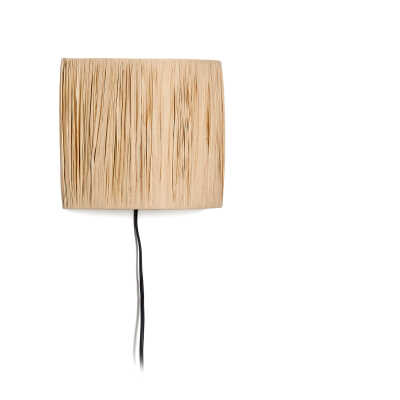 LAFORMA Pulmi vägglampa i naturlig raffia