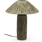 LAFORMA Samse bordslampa i grön raffia