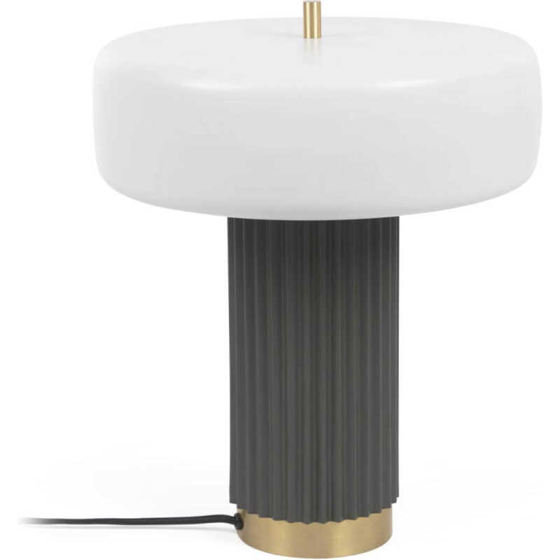 LAFORMA Serenella bordslampa - vit, grön och guld metall LAFORMA Serenella bordslampa - vit, grön och guld metall