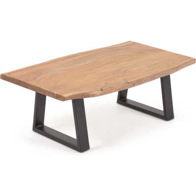 LAFORMA Sono Soffbord, Rektangulärt - Naturligt Akaciaträ och Stål