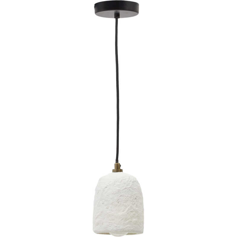 LAFORMA Ullaro taklampa, rund - vit papier-maché