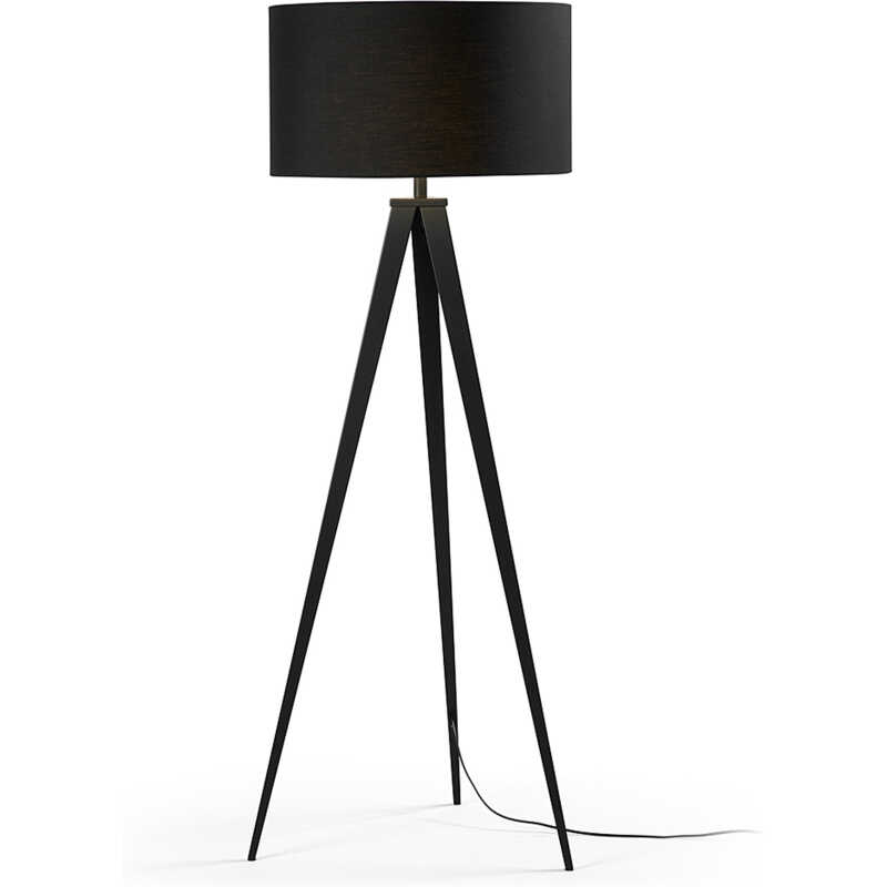 LAFORMA Uzagi Golvlampa - Svart Metall / Tyg LAFORMA Uzagi Golvlampa - Svart Metall / Tyg