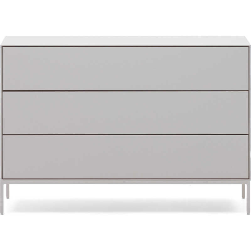 LAFORMA Vedrana byrå med 3 lådor vitlackerad MDF 110 x 75 cm