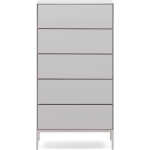 LAFORMA Vedrana byrå med 5 lådor vitlackerad MDF 60 x 114 cm