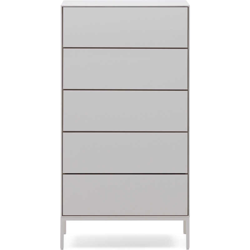LAFORMA Vedrana byrå med 5 lådor vitlackerad MDF 60 x 114 cm