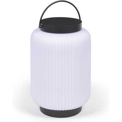LAFORMA Verona bordslampa - vit polyeten och svart järn