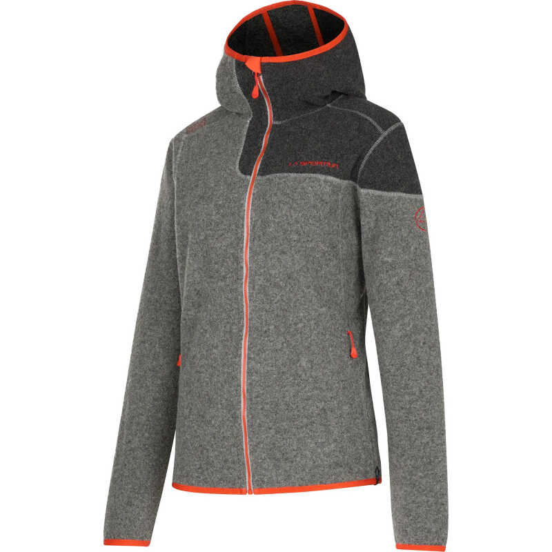 La Sportiva Women's Iride Hoody Cloud/cherry Tomato
