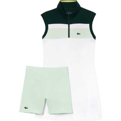 Lacoste Recycled Fiber Dress Women White/Green