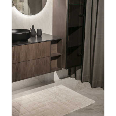 Lagan beige - badrumsmatta