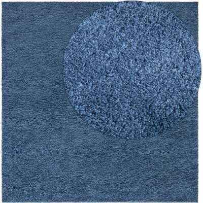 Lazy Blå Kvadrat 240 cm Ryamatta