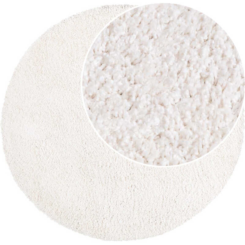 Lazy Offwhite Rund 120 cm Ryamatta