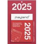 Liten avrivbar kalender med text på baksidan 2025