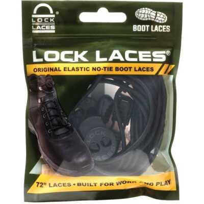 Lock Laces 72" Shoelaces Black