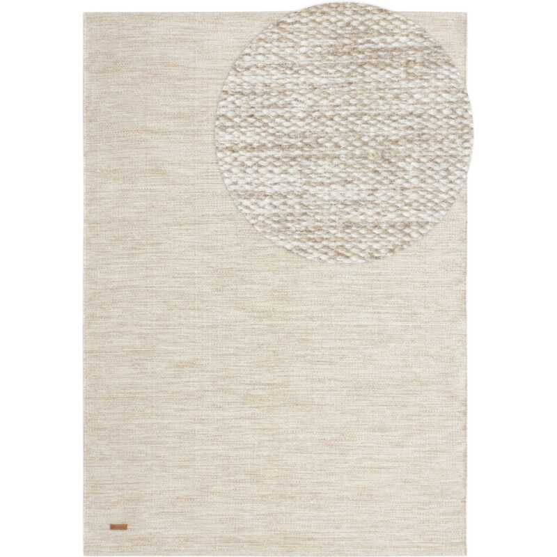 Lunda Beige 200x290 cm Ullmatta