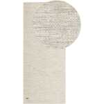 Lunda Beige 75x230 cm Ullmatta