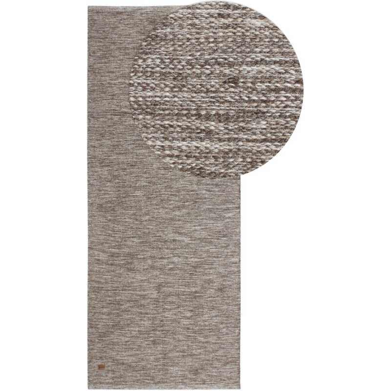 Lunda Greige 75x150 cm Ullmatta