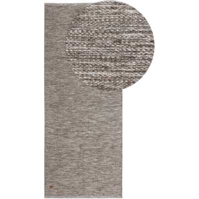 Lunda Greige 75x230 cm Ullmatta