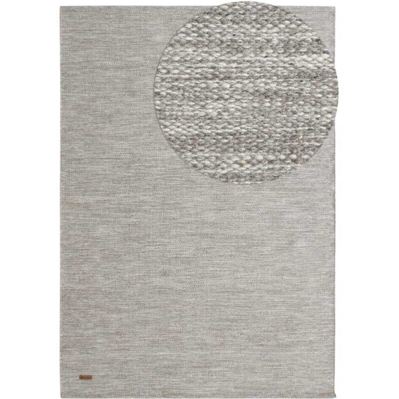 Lunda Ljusgrå 200x290 cm Ullmatta