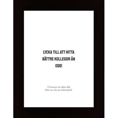 Lycka Till Att Hitta... Poster