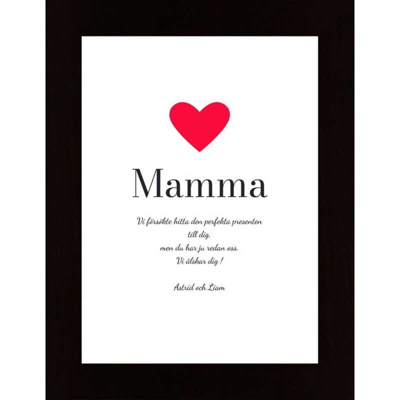 Mamma - Världens Bästa Present Poster