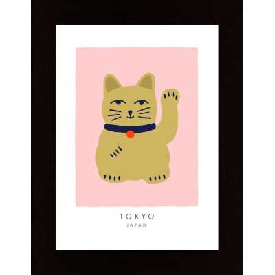 Maneki Neko Lucky Cat Poster