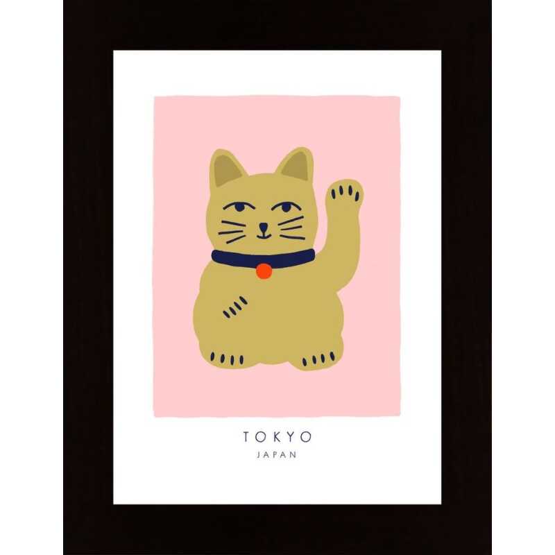 Maneki Neko Lucky Cat Poster