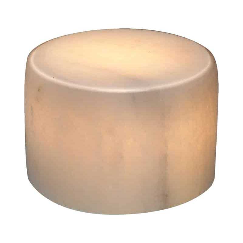 Marble Bordsljus Vit Marmor Stor Marble Bordsljus Vit Marmor Stor