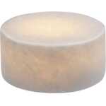 Marble Bordsljus Vit Silk Matt Marmor Liten