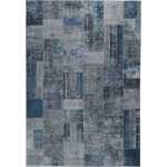 Mario Sullo Grå 160x230 cm Patchwork Matta