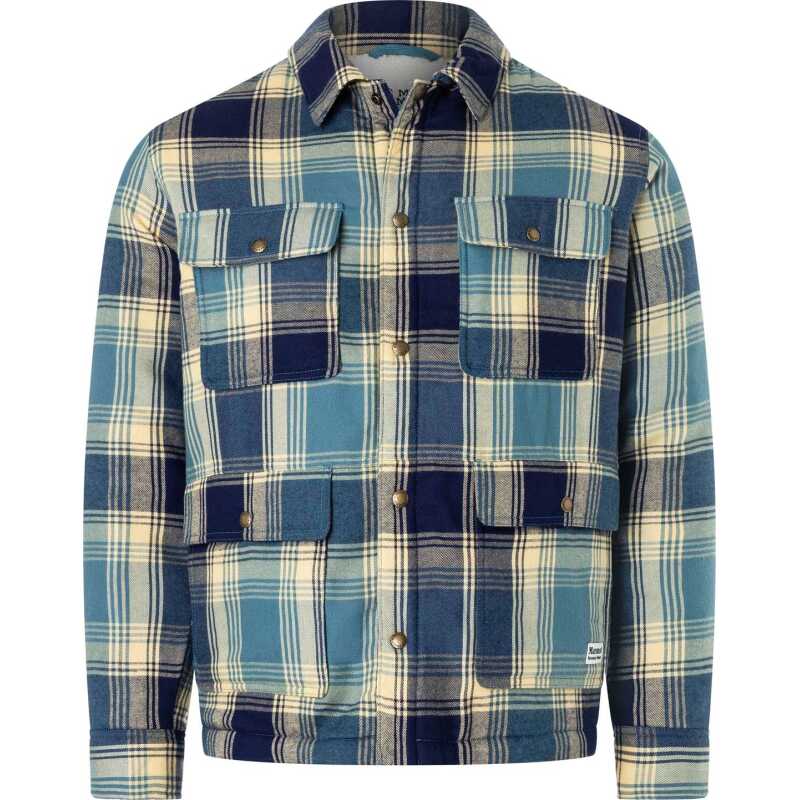 Marmot Men's Ridgefield Sherpa Flannel Shirt Jacket Moon River