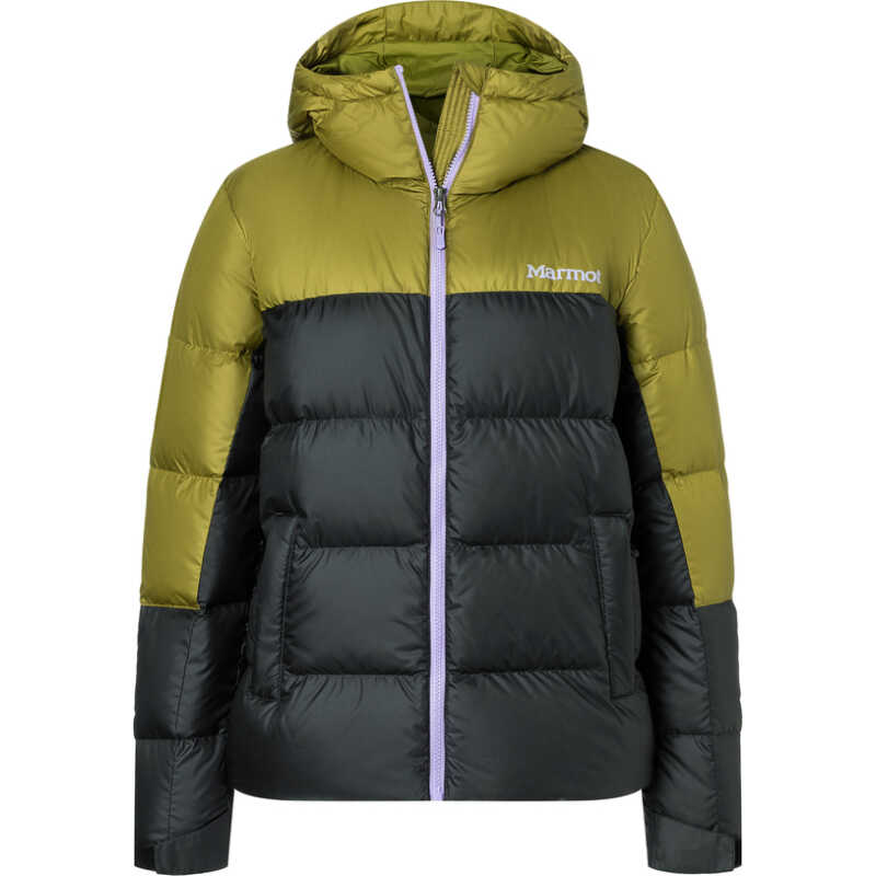 Marmot Women's Guides Down Hoody Black/Military Green Marmot Women's Guides Down Hoody Black/Military Green