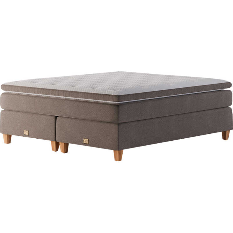 Mattsons Beds Rise Stitch Kontinentalsäng 180x200 Grå