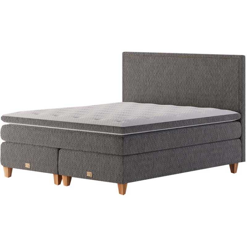 Mattsons Beds Rise Stitch Kontinentalsäng 180x200 Svart