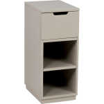 Mavis Aoko 1 Låda Sängbord 30x40x72 Beige