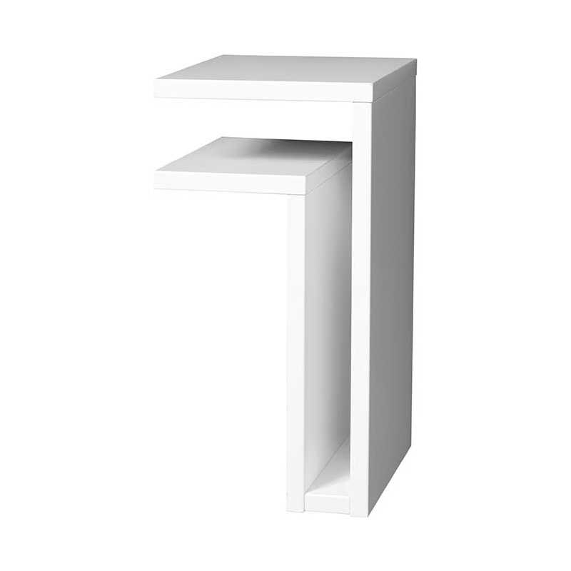 Maze F-Shelf Vägghängt Sängbord Vit Maze F-Shelf Vägghängt Sängbord Vit