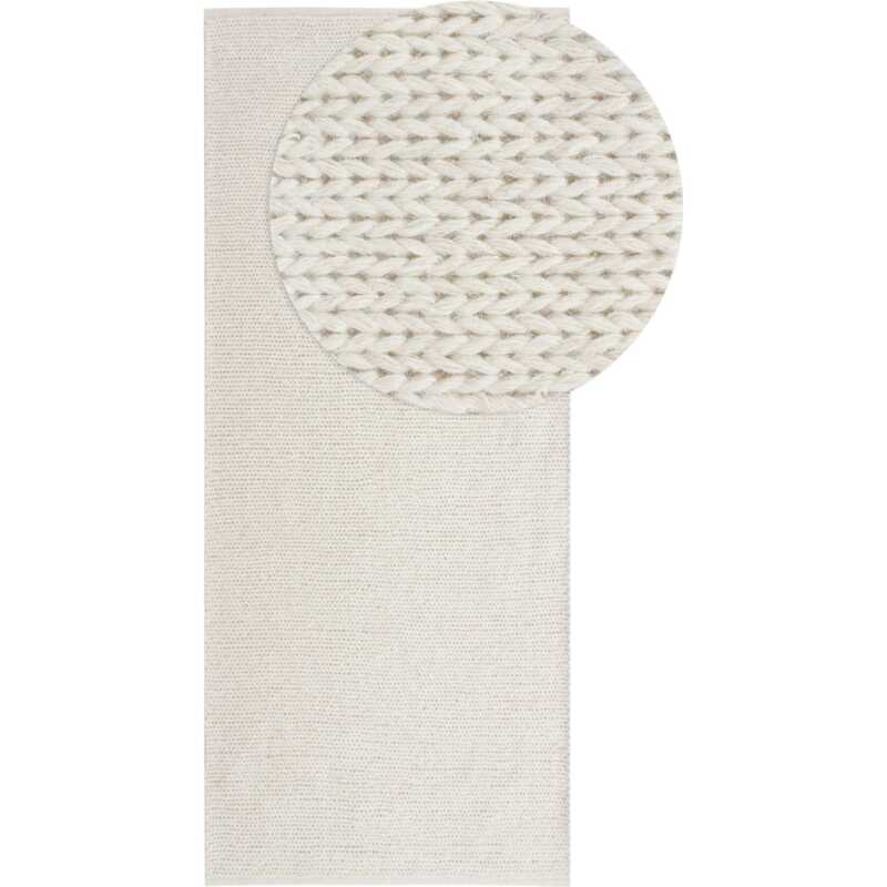 Mellby Offwhite 75x150 cm Ullmatta
