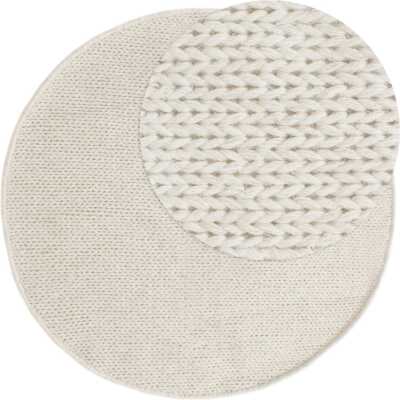 Mellby Offwhite Rund 160 cm Ullmatta