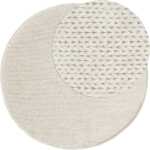 Mellby Offwhite Rund 200 cm Ullmatta