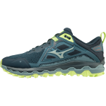 Mizuno Men's Wave Mujin 8 Tapestry/Misty Blue/Neo Lime