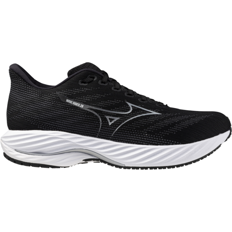 Mizuno Men's Wave Rider 28 Black/Silver/Ebony