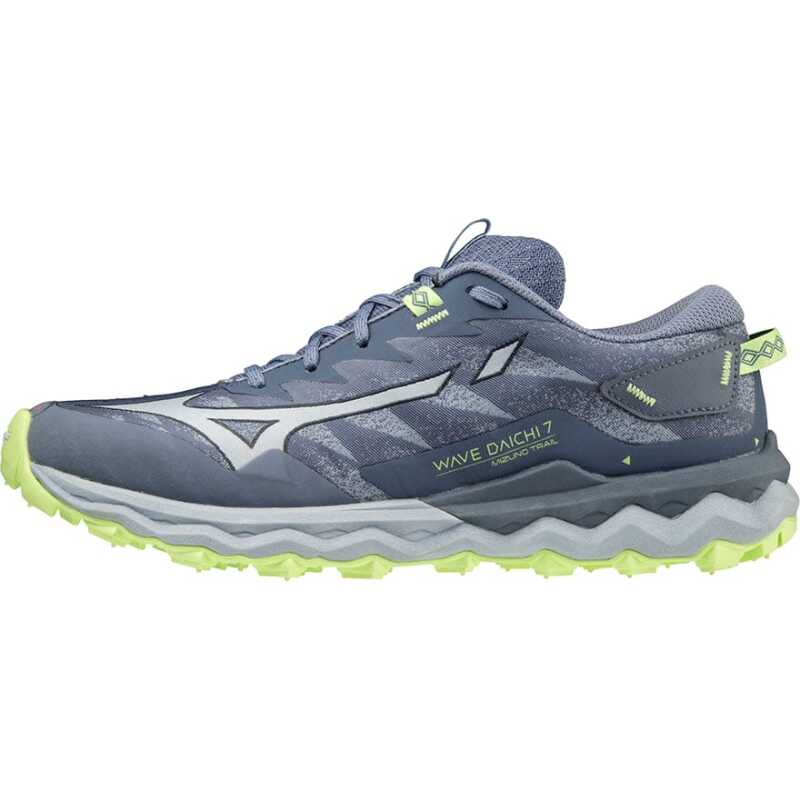 Mizuno Women's Wave Daichi 7 Vintage Indigo/Subdued Blue/Neo Lime Mizuno Women's Wave Daichi 7 Vintage Indigo/Subdued Blue/Neo Lime
