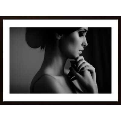 Model In Profile Reflects Poster