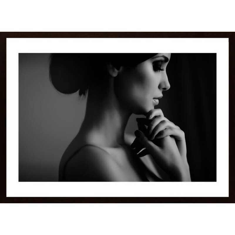 Model In Profile Reflects Poster